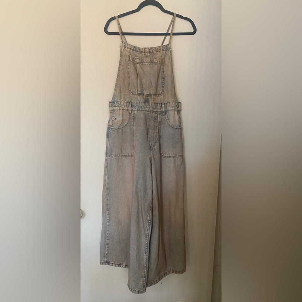 We The Free Beige Denim Jumpsuit - Picture 2 of 5